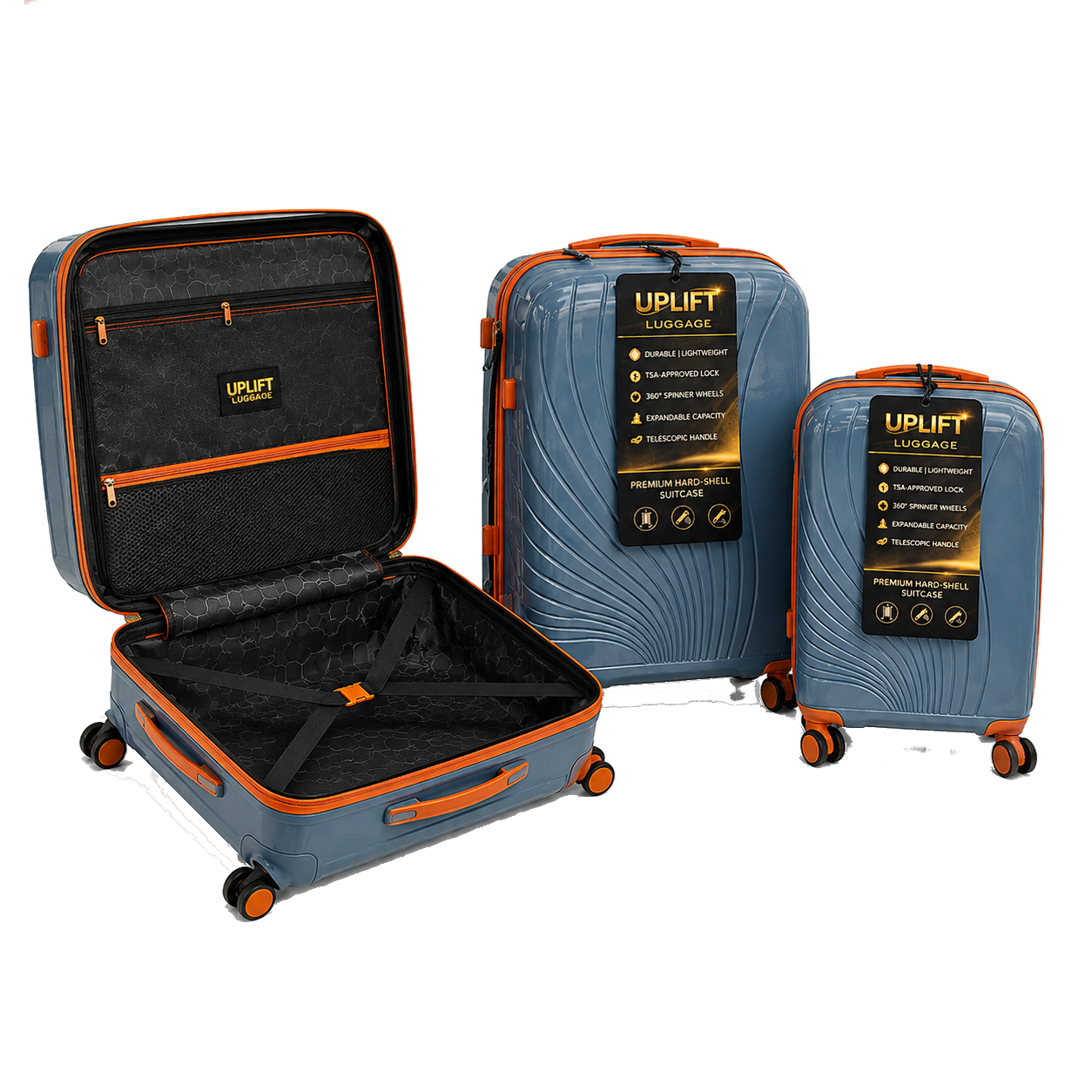 Uplift 3 Piece Travel Luggage Set